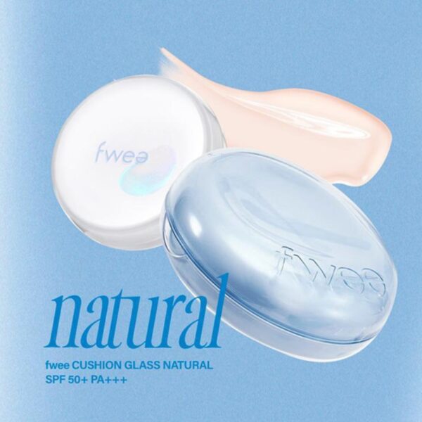 fwee Cushion Glass Natural [#3 Colors] +(Refill + 2 Puffs) - Image 2