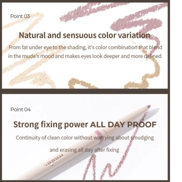 MUDE Refind me pencil eye liner [#06 Soul brown] - Image 4