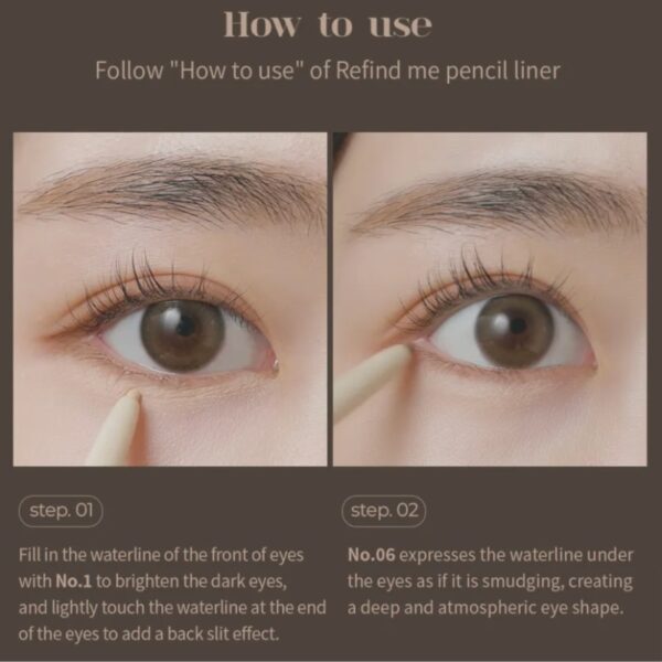 MUDE Refind me pencil eye liner [#06 Soul brown] - Image 7