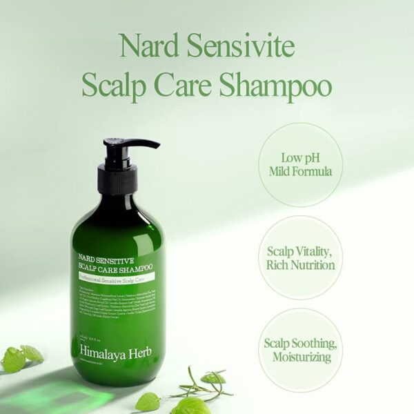 NARD Sensitive Scalp Care Shampoo 500ml & Treatment 500ml & Brush Set - Image 5