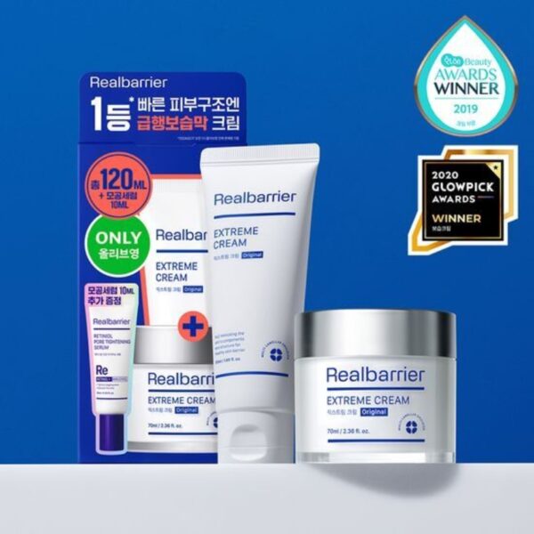 REAL BARRIER Extreme Cream  70ml Set (+ 50ml + Serum 10ml)
