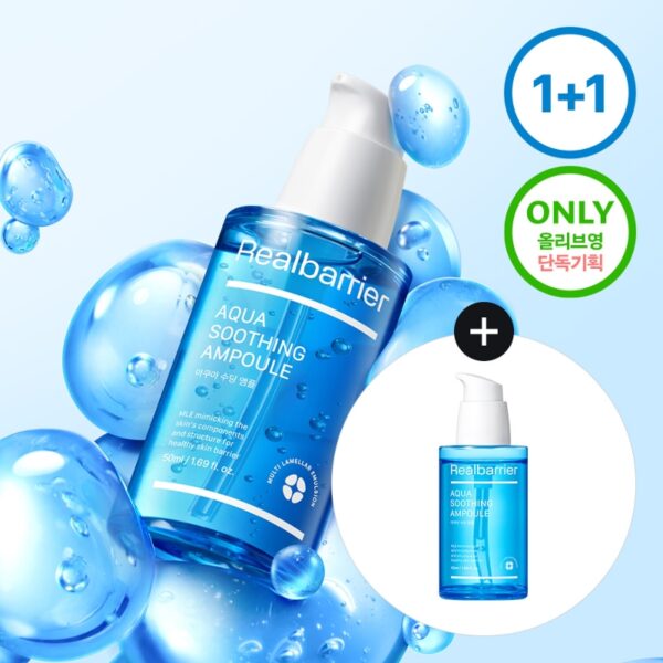Real Barrier Aqua Soothing Ampoule 50ml 1+1 Set