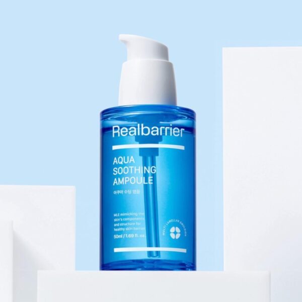 Real Barrier Aqua Soothing Ampoule 50ml 1+1 Set - Image 3