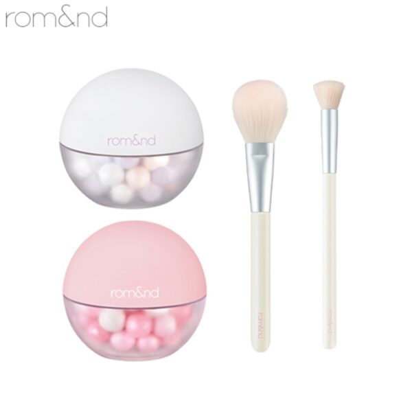 ROM&ND Sheer Powder pearls Set [#2 Colors] )+(1 Brush) - Image 5