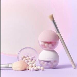 ROM&ND Sheer Powder pearls Set [#2 Colors] )+(1 Brush)