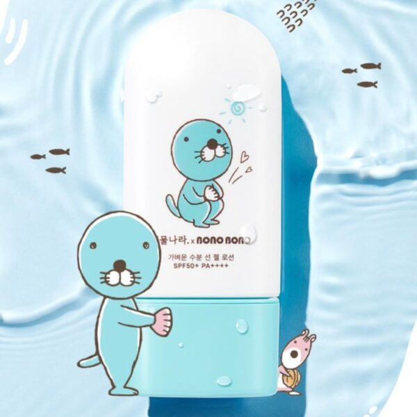 BONOBONO X Shingmulnara Water Light Sun Gel Lotion 60ml Double Pack Set (+Cooler Bag) - Image 4
