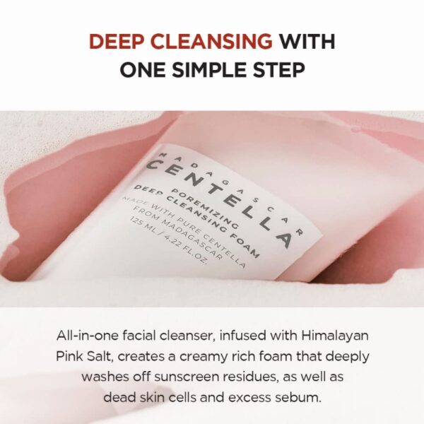 Skin1004 Madagascar Centella Poremizing Deep Cleansing Foam 125ml - Image 5