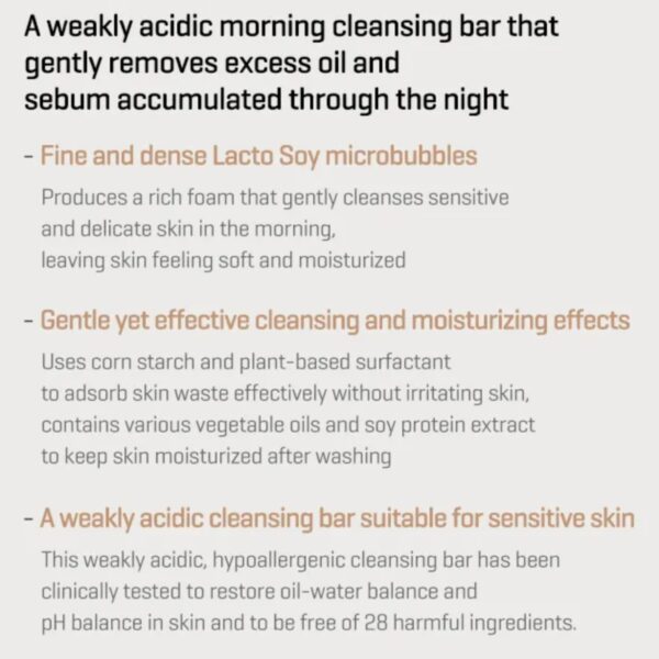 SOME BY MI Lacto Soy Low pH Morning Cleansing Bar - Image 4