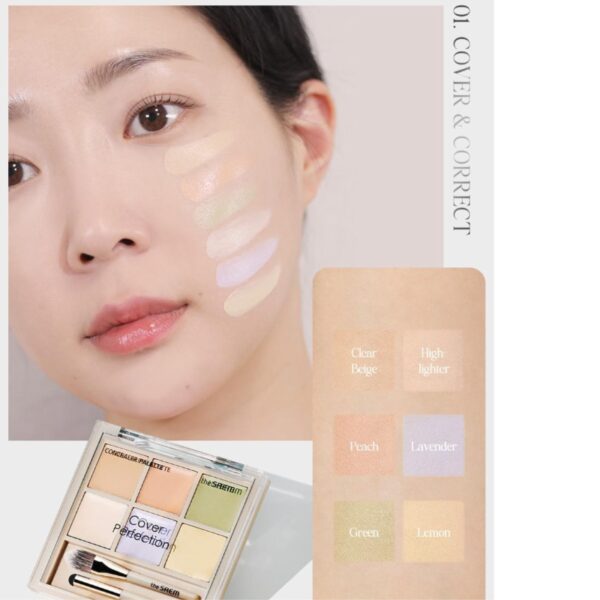 THE SAEM Cover Perfection Concealer Palette [#02 Cover & Light] - Image 5