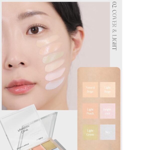 THE SAEM Cover Perfection Concealer Palette [#02 Cover & Light] - Image 6