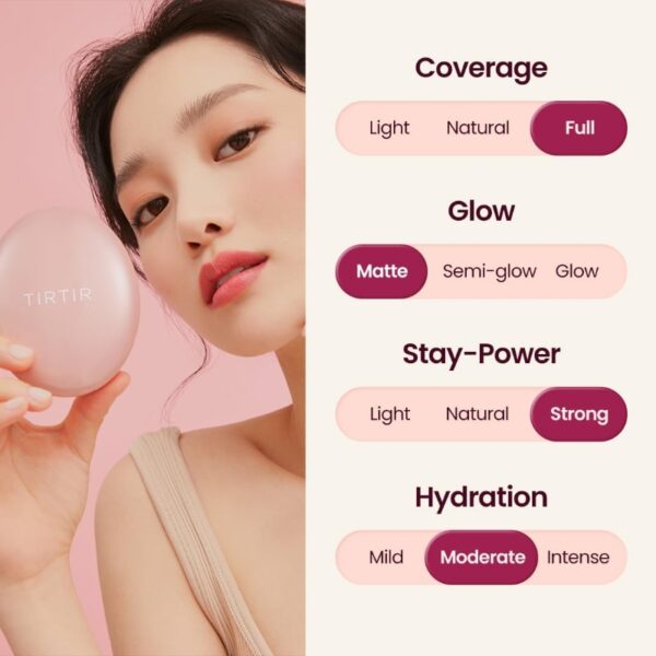 TIRTIR Mask Fit All-Cover Cushion SPF50+PA+++ [#3 Colors] - Image 4