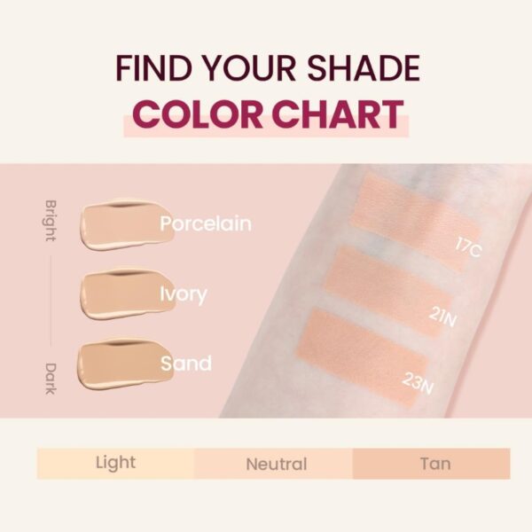 TIRTIR Mask Fit All-Cover Cushion SPF50+PA+++ [#3 Colors] - Image 6