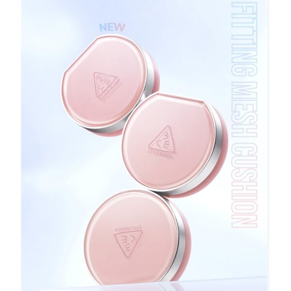 3CE Fitting Mesh Cushion [#2 Colors] (+Refill + Keyring pouch pink) - Image 6