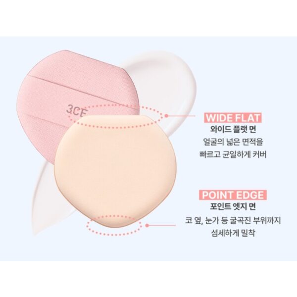 3CE Fitting Mesh Cushion [#2 Colors] (+Refill + Keyring pouch pink) - Image 4