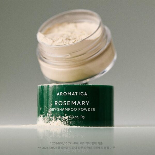 Aromatica Rosemary Dry Shampoo Powder Set (+Tea Tree Shampoo 100ml) - Image 2
