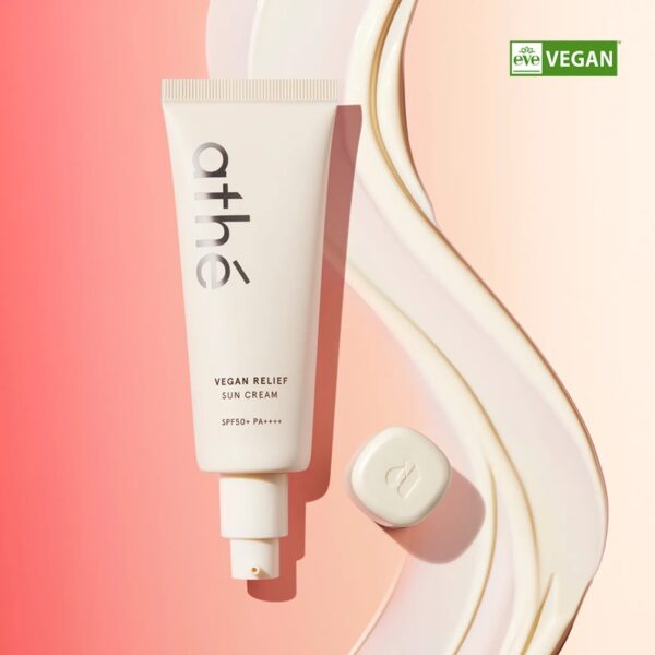 athe Vegan Relief Sun Cream SPF50+ PA++++ 50ml Set (+35ml+MARU Sun Cushion Case) - Image 2