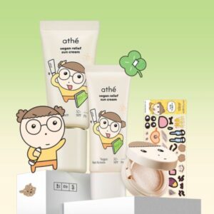 athe Vegan Relief Sun Cream SPF50+ PA++++ 50ml Set (+35ml+MARU Sun Cushion Case)