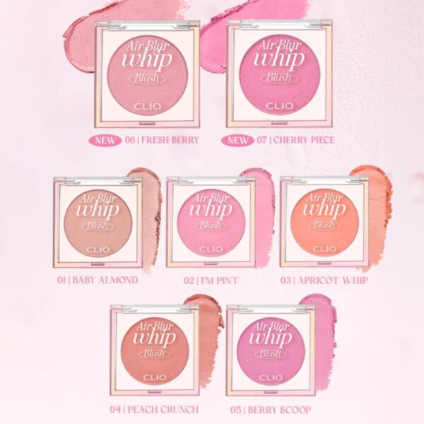 CLIO Air Blur Whip Blush [#6 Colors] (+Brush) - Image 4