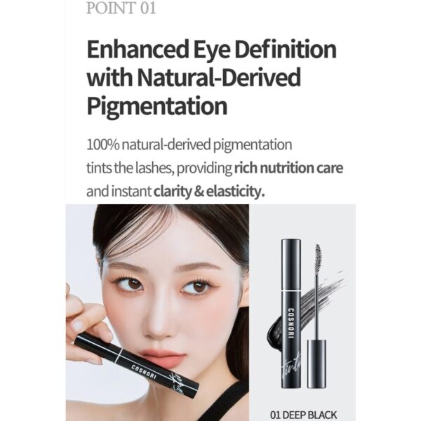COSNORI Eyelash Serum (Black eyelash ampoule) Set[#01 Deep Black] (+ Brush liner) - Image 4