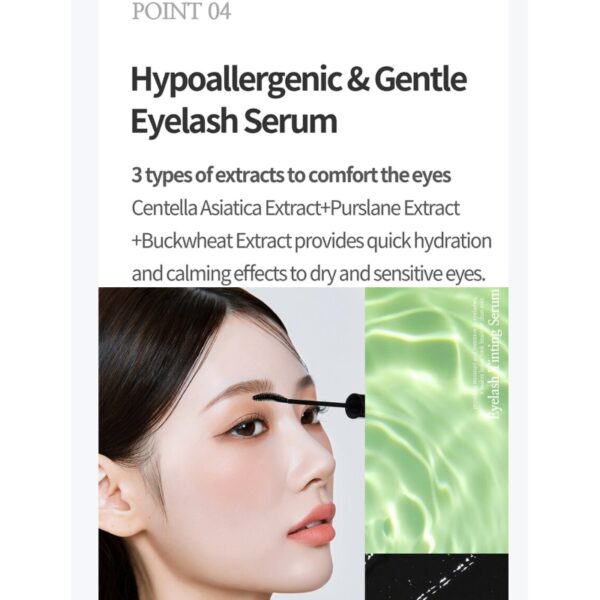 COSNORI Eyelash Serum (Black eyelash ampoule) Set[#01 Deep Black] (+ Brush liner) - Image 7