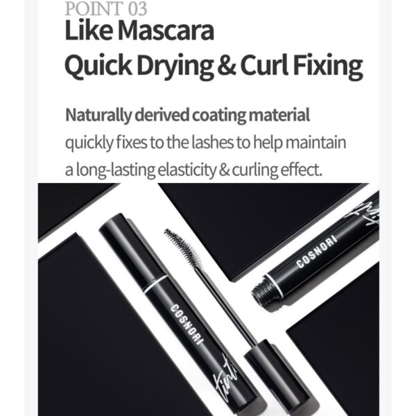 COSNORI Eyelash Serum (Black eyelash ampoule) Set[#01 Deep Black] (+ Brush liner) - Image 6