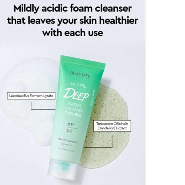 Dewytree AC CTRL Deep Green Calming Trouble Foam Cleanser - Image 6