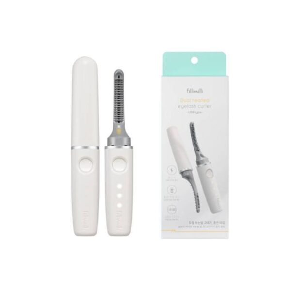 Fillimilli Heated Dual Eyelash Curler [USB Type / J Curl]
