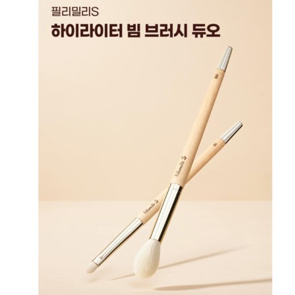 Fillimilli Glow Fitting Base Makeup Brush 3 Set (+pouch) - Image 7