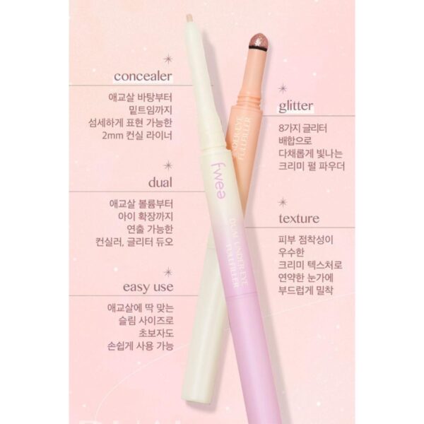 fwee Dual Under-Eye Full Filler #02 Dear Posy - Image 4