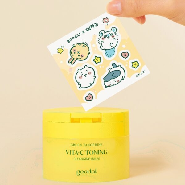 goodal Green Tangerine Vita-C Toning Cleansing Balm 110ml Special Set (+sticker) - Image 3