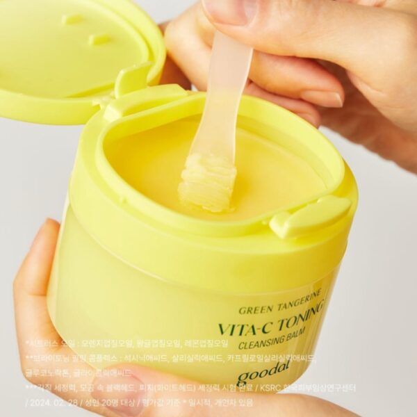 goodal Green Tangerine Vita-C Toning Cleansing Balm 110ml Special Set (+sticker) - Image 4
