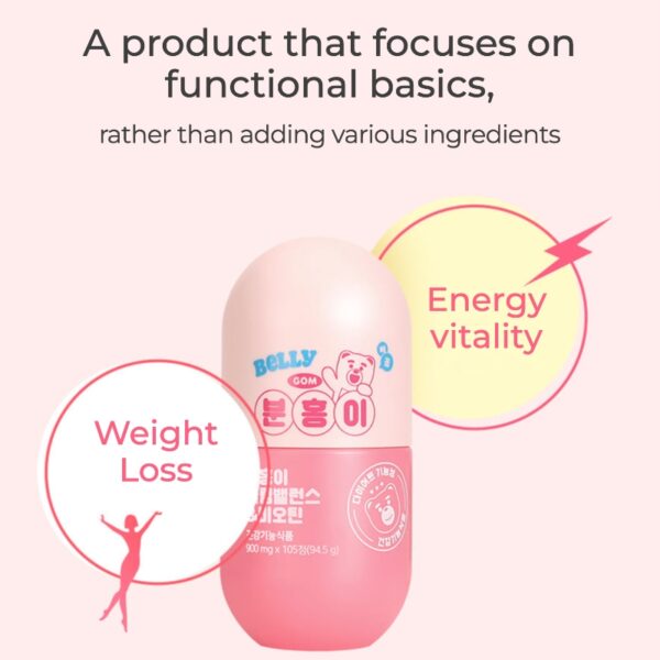 grn+ Pink Slim Balance & Biotin 90+15 Tablets (+Belly Gom Hair Roll) - Image 3