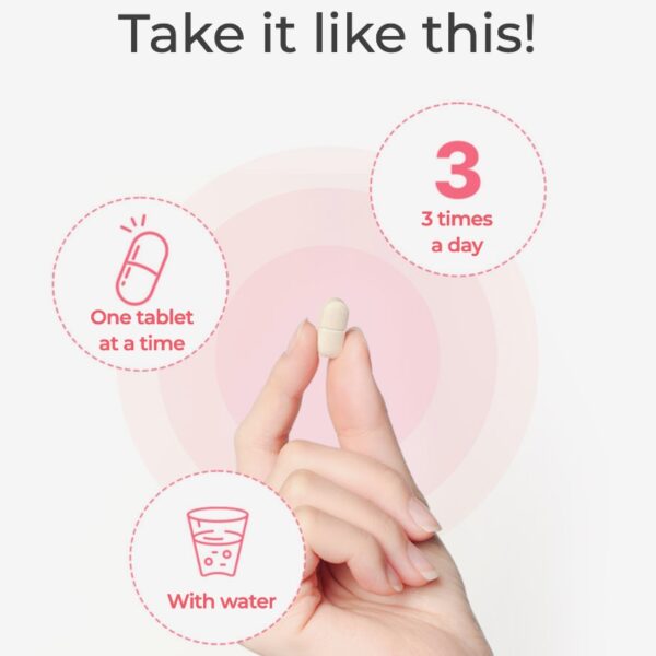 grn+ Pink Slim Balance & Biotin 90+15 Tablets (+Belly Gom Hair Roll) - Image 5
