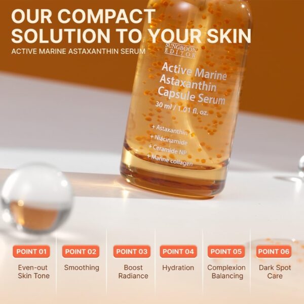 SUNGBOON EDITOR Active Marine Astaxanthin Capsule Serum [#50ml #80ml] - Image 4