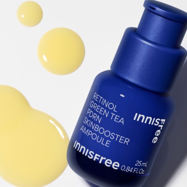 INNISFREE Retinol Green Tea PDRN Skin Booster Ampoule Set (+Cream 20ml +PDRN 5ml) - Image 3