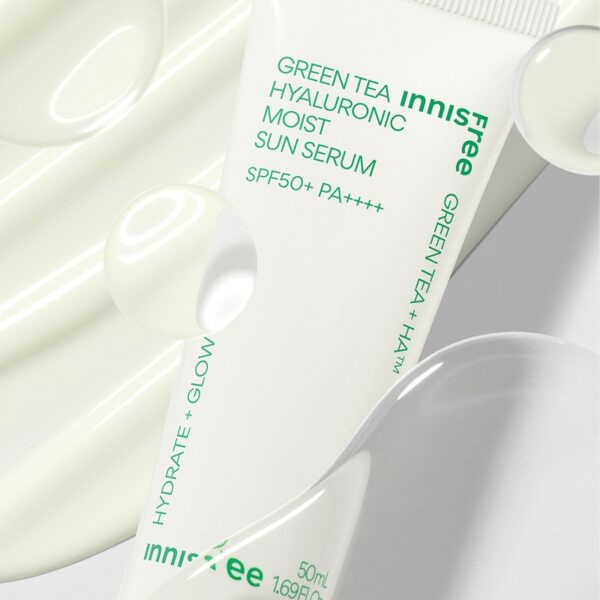 INNISFREE Green Tea Hyaluronic Moist Sun Serum 50ml Duo Set - Image 6