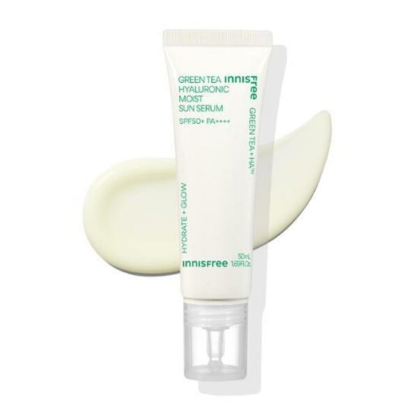 INNISFREE Green Tea Hyaluronic Moist Sun Serum 50ml Duo Set - Image 5