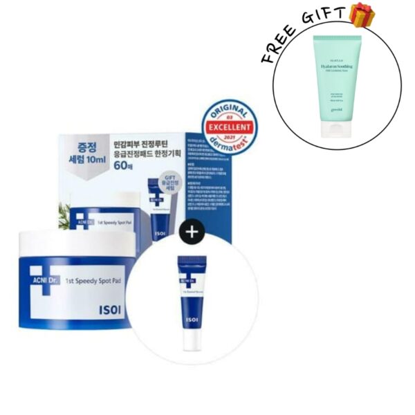 ISOI Acni Dr. 1st Speedy Spot Pad & Cream Set (+goodal Heartleaf Cleansing Foam 30ml)