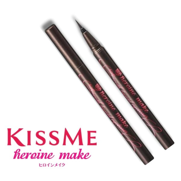 Kiss Me Heroine Make Smooth Liquid Eyeliner Super Keep #Brown Black (+Mazzi Stamp) - Image 3