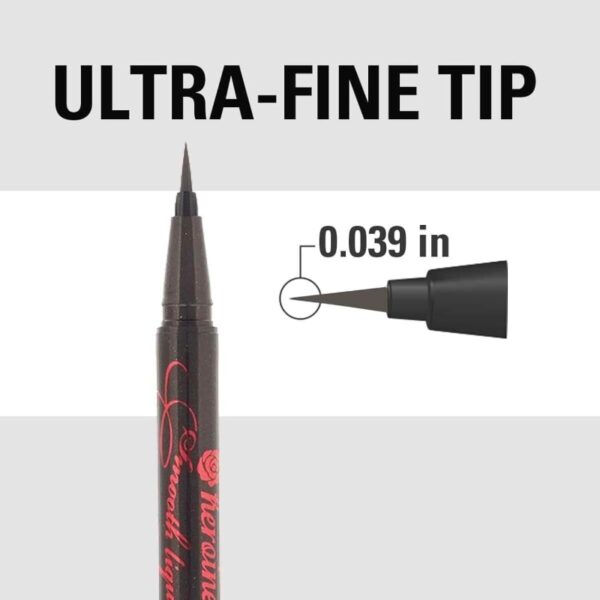 Kiss Me Heroine Make Smooth Liquid Eyeliner Super Keep #Brown Black (+Mazzi Stamp) - Image 4