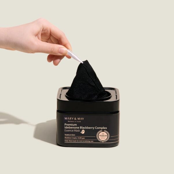 Mary&May Premium Idebenone Blackberry Complex Essence Mask Set [20 Masks] - Image 4