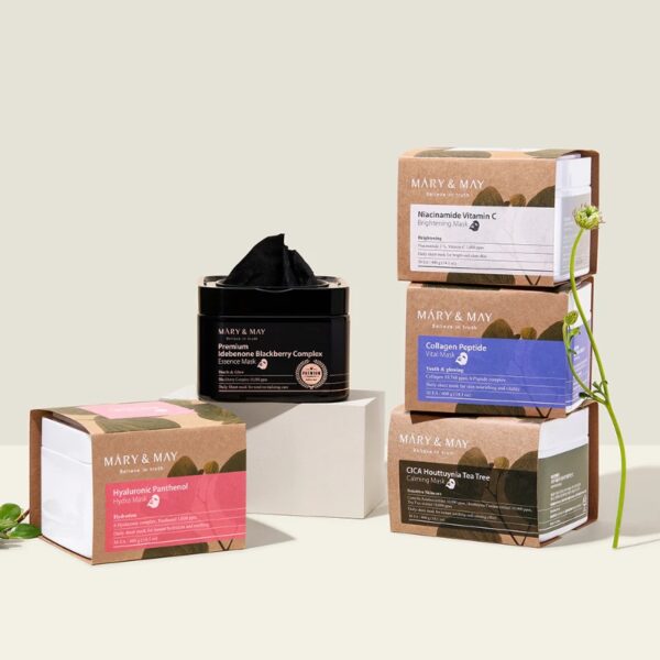 Mary&May Premium Idebenone Blackberry Complex Essence Mask Set [20 Masks] - Image 5