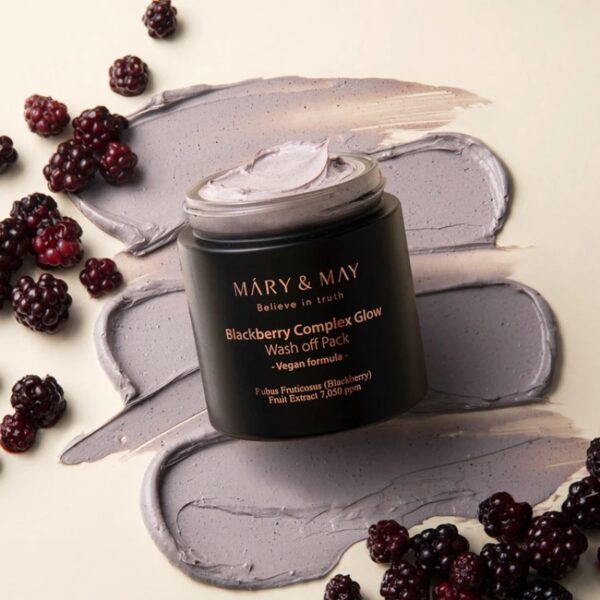 Mary&May Vegan Blackberry Complex Glow Wash Off Pack - Image 2