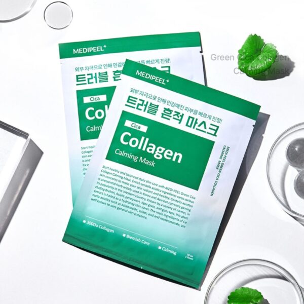 Medi-Peel Green Cica Collagen Camming Mask [#10 masks] - Image 4