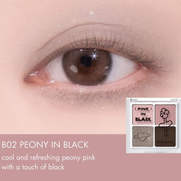 Inapsquare x ROM&ND Better Than Eyes [#B02 Peony In Black] - Image 3