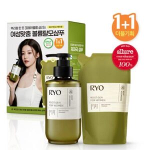Ryo Root:Gen For Women Hair Loss Care Shampoo Special Set (+Refill)