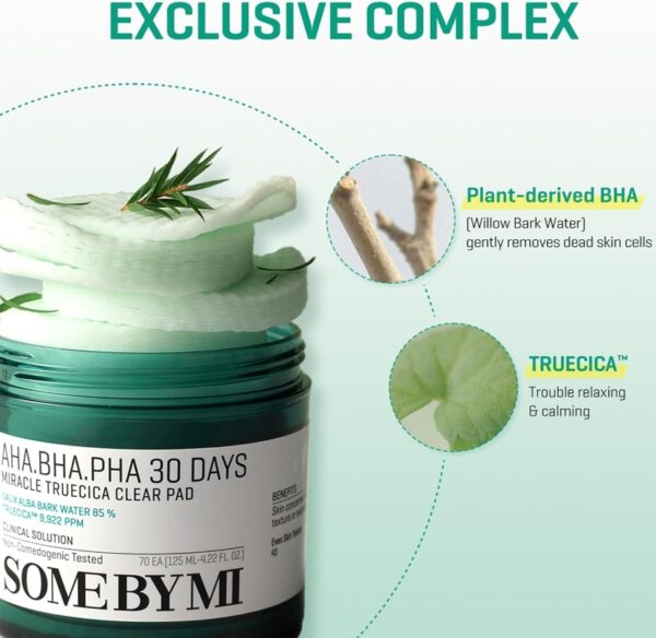 SOME BY MI AHA BHA PHA 30 Days Miracle Truecica Clear Pad - Image 2