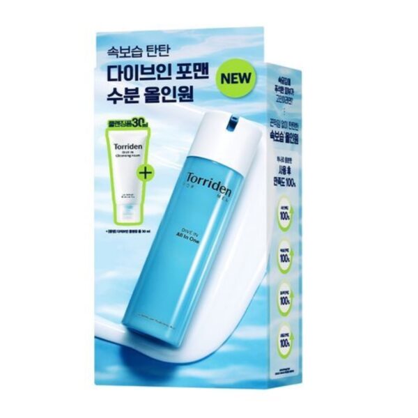 Torriden Dive In For Men Low Molecular Hyaluronic Acid All In One 200g Set (+Cleansing Foam 30ml) - Image 2