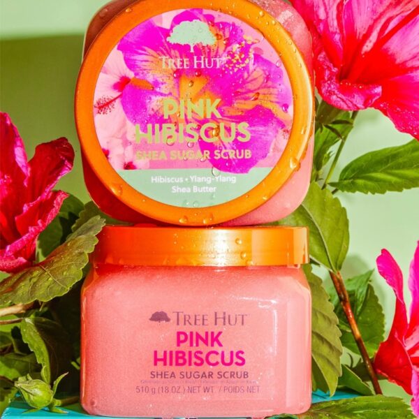 TREE HUT Shea Sugar Scrub [#Pink Hibiscus] (+Moroccan Rose 90g) - Image 2
