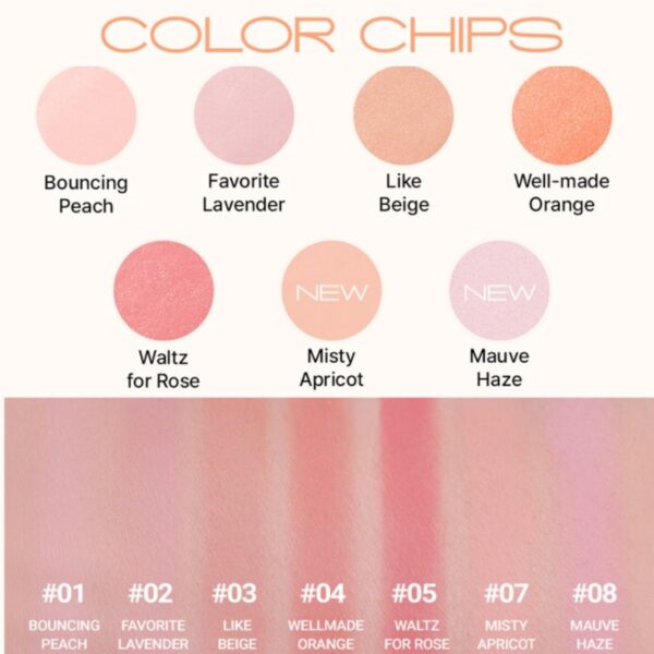 VDL Cheekstain Blusher Brush Set [#2 Colors] - Image 7